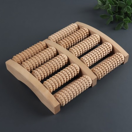 Massage "Accounts", 19 × 24.5 × 4 cm, wooden, 5 rows-3