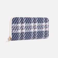 Women's wallet with lightning, blue color