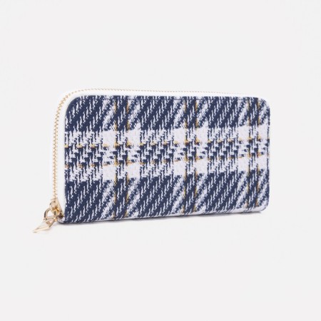 Women's wallet with lightning, blue color