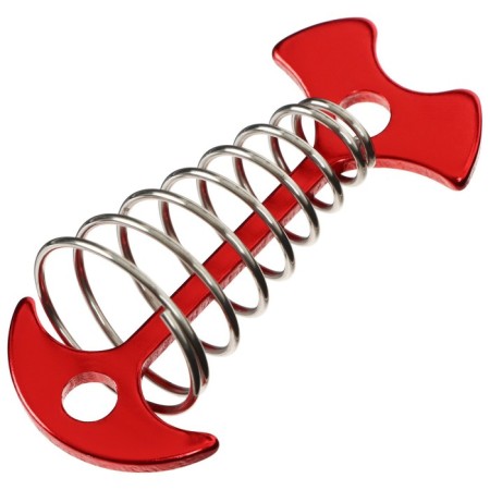 Maclay pegs for a tent, with a spring, red color-5