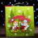 Gift box "Bag with snowmen", 21.4 x 22.5 x 9.3 cm