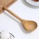 Spoon half -bastard, boiled, maple color
