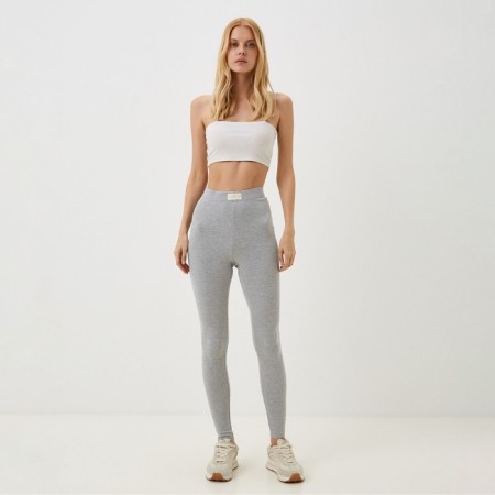 Female leggings Mist Old School size 48 (height 165), gray color-1