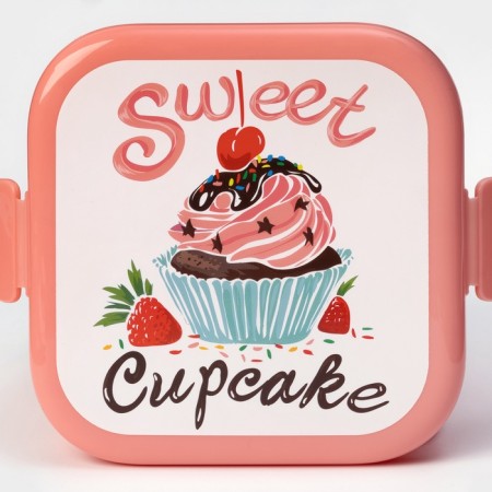 Container for lunch "Capcakes", 2 departments, 400 ml-4