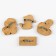 Wooden icon "Absolute", a set of 4 pieces