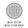 Anti -slip Tecno Ice rug, color pearl, d 55 cm