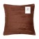 Pillowcase decorative Ethel color brown, 40x40 cm, velsoft, 100% p/e