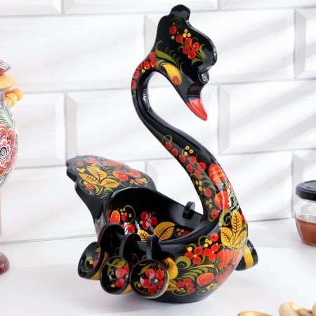 Brother Swan, 22 × 18 × 28 cm, with buckets 6 pcs, Khokhloma