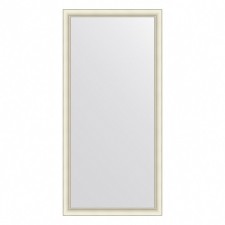 EvoForm mirror in the baguette frame, 60 mm, 74x154 cm, white color with silver