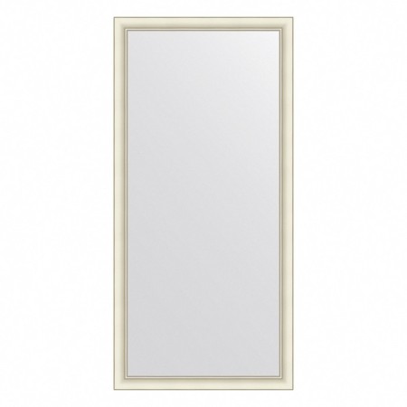 EvoForm mirror in the baguette frame, 60 mm, 74x154 cm, white color with silver