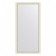 EvoForm mirror in the baguette frame, 60 mm, 74x154 cm, white color with silver