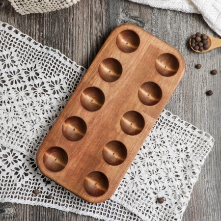 Adelica eggs, 10 departments, 12 × 25 × 1.8 cm, array of birch-2