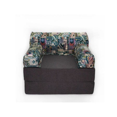 Handwheel chair-club “Vika”, size 100x100x75 cm, mobbled, velor