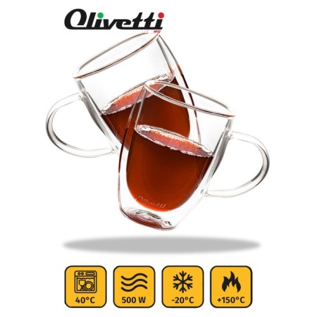 Set of mugs with double walls Olivetti DWC23, 2 pcs, 330 ml-5
