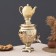 Set "Gold", Acorn, Heat 2.5 L, Hot Teaker 0.7 L, tray
