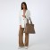 Zipper bag with lightning, beige color