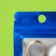 SIP-LOK package with a window, with Euroslot, blue, 9.5 x 5.5 cm