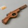 Wooden toy shoots with elastic bands "Pistol" 2.2 × 27 × 8 cm