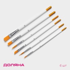 A set of confectionery brushes for decorating the Larson Dolyan, 6 pcs