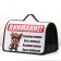 Bag - Frame Animal Carriage, 45 x 25 x 30 cm white with a dog