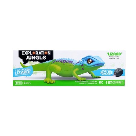 Robot radio -controlled "lizard", light effects, works from batteries-6