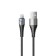 Cable AcCESSTYLEL AL24-F100LED, Lightning-USB, 2.4A, LED, Fast charging, 1m, black-gray