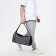 Sports bag with lightning, long belt, black/gray color