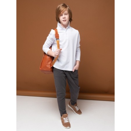 Pants for boys, height 158 ​​cm, dark gray color-6