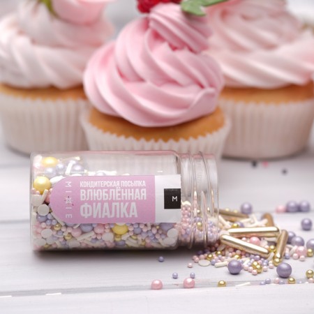 Sprinking confectionery Mixie "In love violet", 50 g