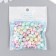 Beads for creativity plastic "Crakelur Pastel colors" set 20 grams d = 0.8 cm