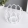 Summary for 1 candle metal d = 5 cm "Magnolia flower" white 10.5x10.5x9 cm