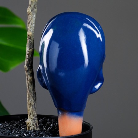Irrigation for indoor and garden plants "Kit" Kungur ceramics, 0.2 l, 19 cm, blue-7