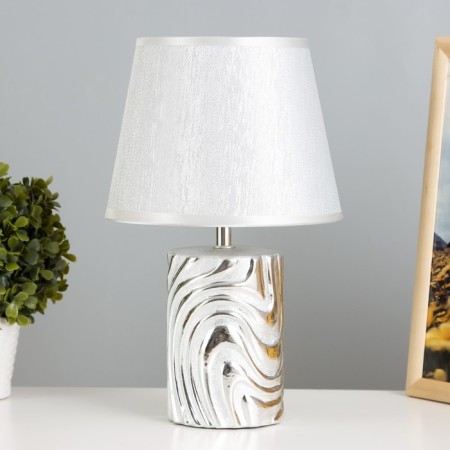 CALISE Table Lamp E14 40W silver 19x19x32 cm Risalux