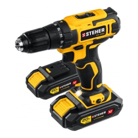 Drill screwdriver Brush Steher CD-200-2, 350-1350 rpm, 2 AKBX2 ACh, 2 Skor., 40 nm-3