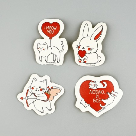 Set of stickers "Lovers", 5 x 5 cm-1