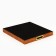 Plastic rectangular tray with a mirror "Strokes", 34 x 34 x 4.5 cm Soldier