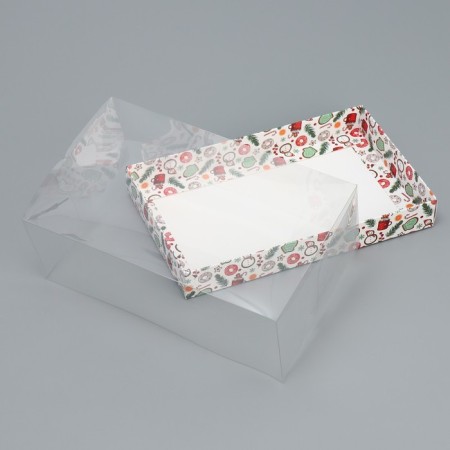 Box for dessert "cookies", 22 x 8 x 13.5 cm, new year-3