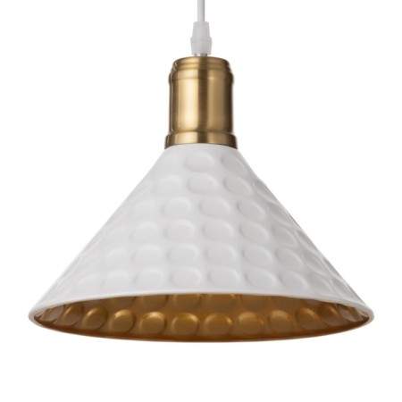 Lamp "Chekaka" E27 40W White-gold 24x24x17-117 cm-1