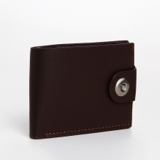 Male purse on a magnet, brown color