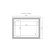 Domino London mirror, size 800x600 mm, with backlight