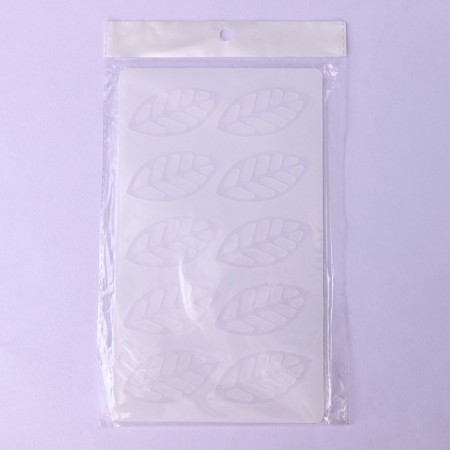 Chocolate form “Cherry Leaves”, silicone, 10 cells, 23 × 13 × 0.3 cm, the color is transparent-3