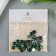 Decor for creativity plastic "Rhinestones Round. Bright green" set 36 pcs 1x1 cm