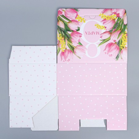 Box Gift team, packaging, "March 8", 22 x 15 x 10 cm-6