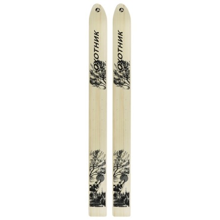 Wooden hunting skis, 175 cm, mixtures-2