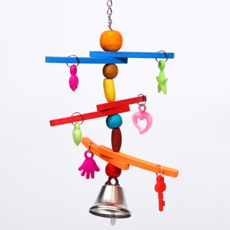 Toy for birds "keychain", mix-10