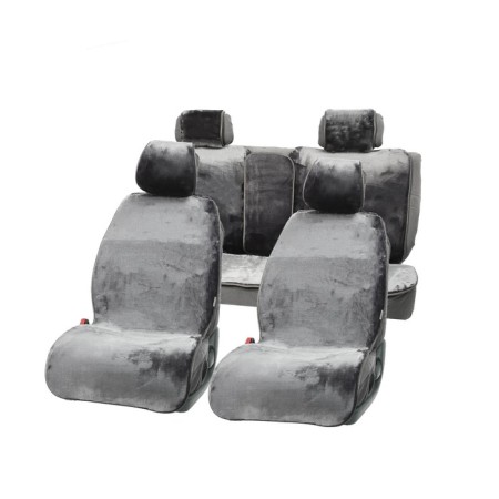 Alpaca Plus capacities, artificial fur, a set for the entire salon, dark gray