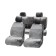 Alpaca Plus capacities, artificial fur, a set for the entire salon, dark gray