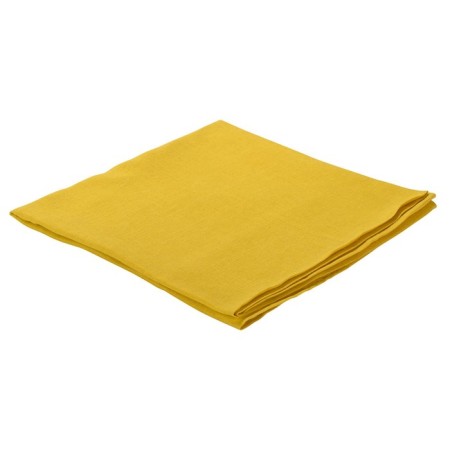 Bustic linen tablecloth, essiential mustard color, size 150x250 cm-1