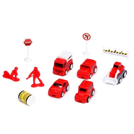 Set of children's machines "Fire Service", inertia, 5 pcs., Accessories-4