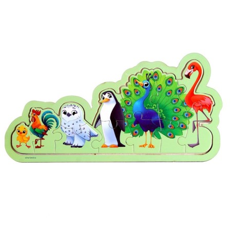 Puzzles on the substrate "Bird"-1
